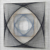 String Duet - Geometric Art, Set Of 2 - Black