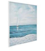 Drifting Framed Canvas - Blue