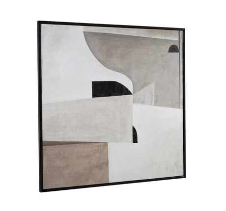 Rakava Framed Canvas - Black