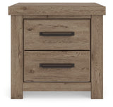 Oliandon - Two Drawer Night Stand - Light Brown