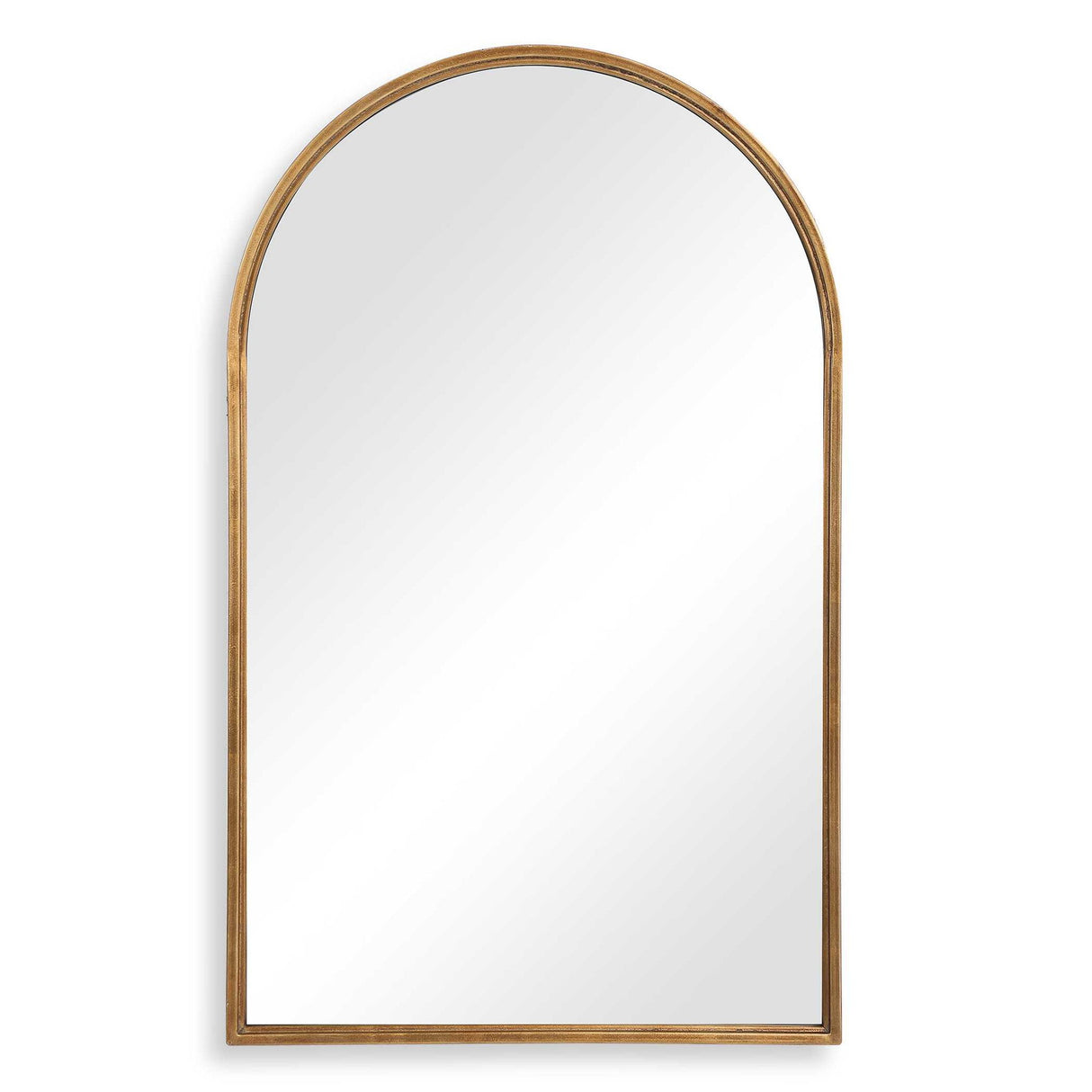 Arch Mirror - Lightly Antiqued Gold