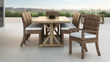 Havana - Dining Chair, With Self Welt - Canvas Flax / Dark Brown