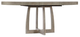 Affinity - 48" Round Pedestal Dining Table With 1-18" Leaf - Dark Gray
