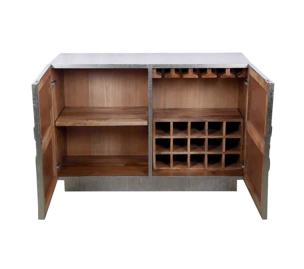 Petal - Bar Cabinet - German Silver