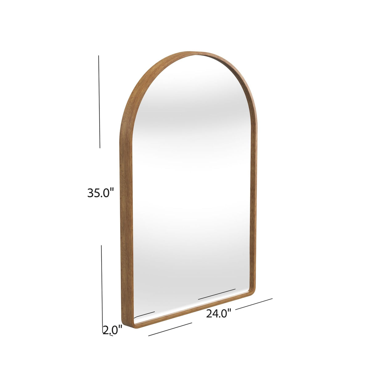 Ashalee - Wall Mirror - Dark Brown