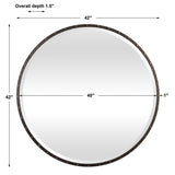 Benedo - Round Mirror - Black