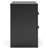 Broachmyn - 3 Pc. - Dresser And 2 Nightstands - Black / Gray