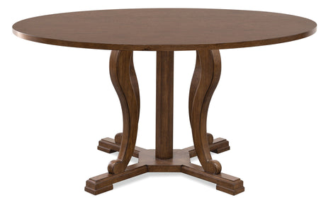 Cashiers - Round Drop-Leaf Dining Table - Chestnut