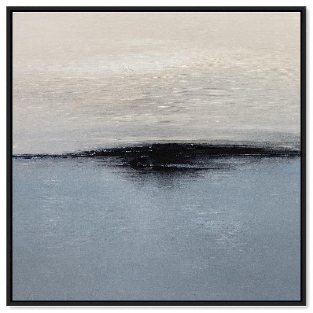 Framed Canvas Stormy Sky - Black