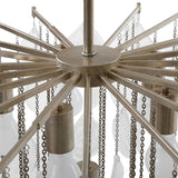 Goccia - 6 Light Tear Drop Glass Pendant - White