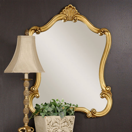 Mirror - Lightly Distressed Gold