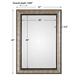Shefford - Mirror - Antiqued Silver