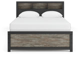 Broachmyn - Lighted Bookcase Panel Bed