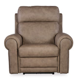 SS - Duncan Power Recliner With Power Headrest & Lumbar - Light Brown