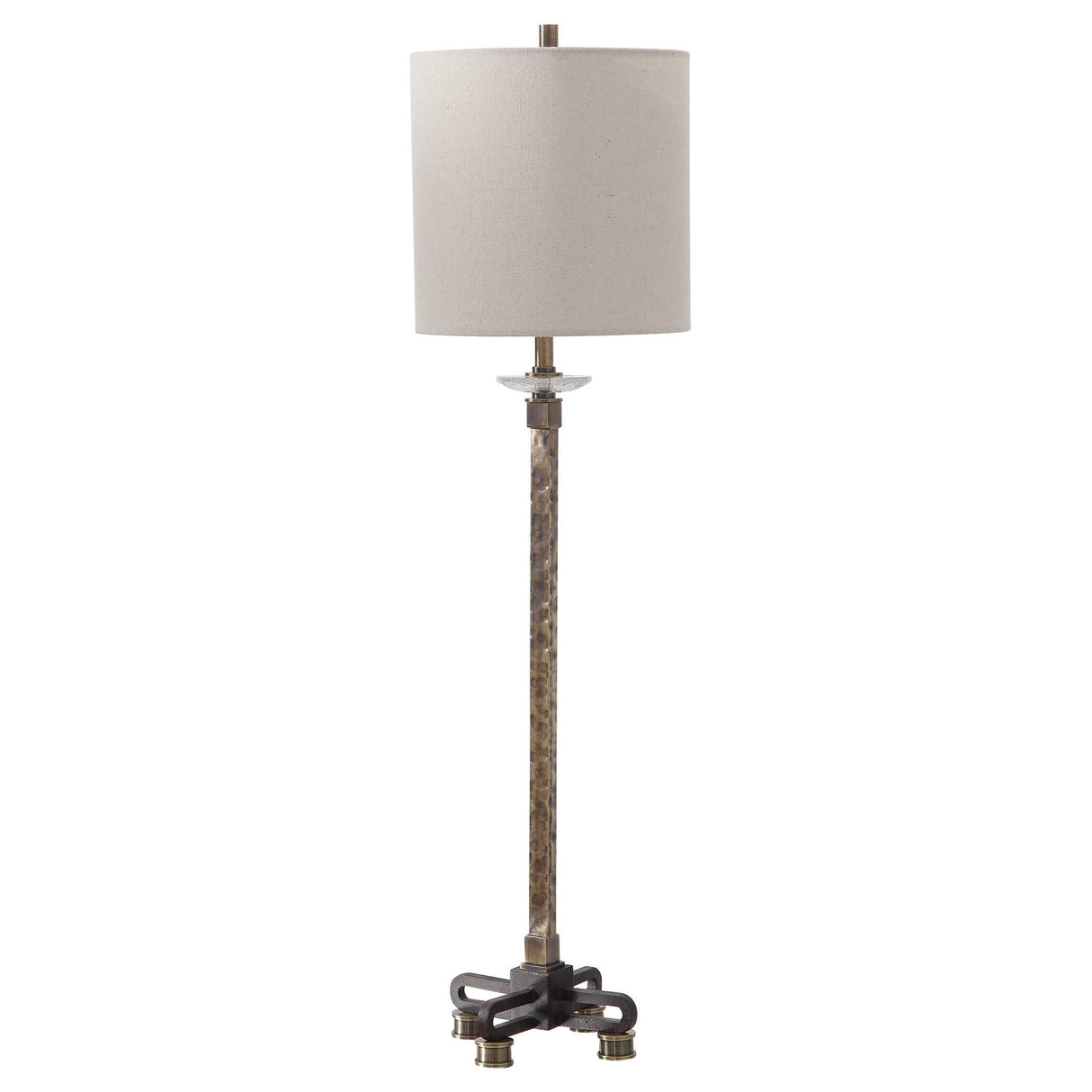 Parnell - Industrial Buffet Lamp - Brown, Dark
