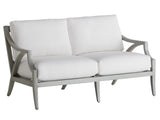 Silver Sands - Metal Loveseat - Pearl Silver