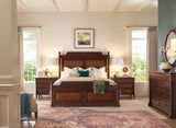 Charleston - King Panel Bed - Dark Brown
