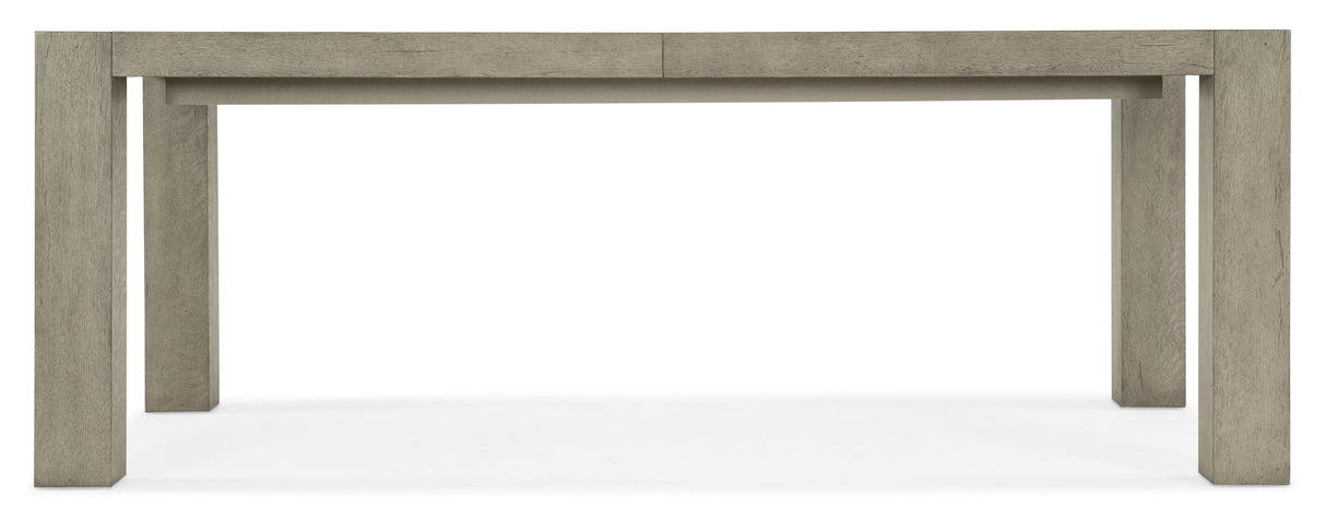 Linville Falls - North Fork Rectangle Dining Table With 1-24" Leaf - Gray