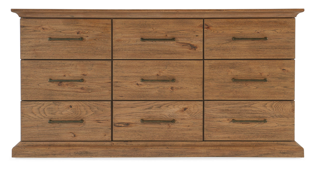 Big Sky - 9-Drawer Dresser - Light Brown