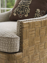 Barnaby - Barnaby Upholstered Arm Chair - Beige / Dark Brown