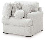 Cuddle Plush - 3 Pc. - 3-Piece Sectional, Chair And Ottoman - Arctic