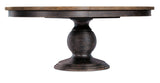 Americana - Round Pedestal Dining Table With One 22" Leaf