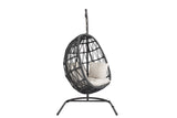 Milano - Hanging Chair, With Self Welt - Echo Ash / Dark Gray