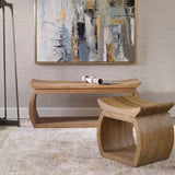 Connor - Elm Accent Stool - Light Brown