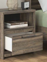 Elbrim - One Drawer Night Stand - Brown