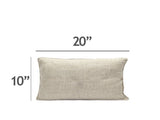 10" x 20" Pillow Kidney, Special Order - Beige