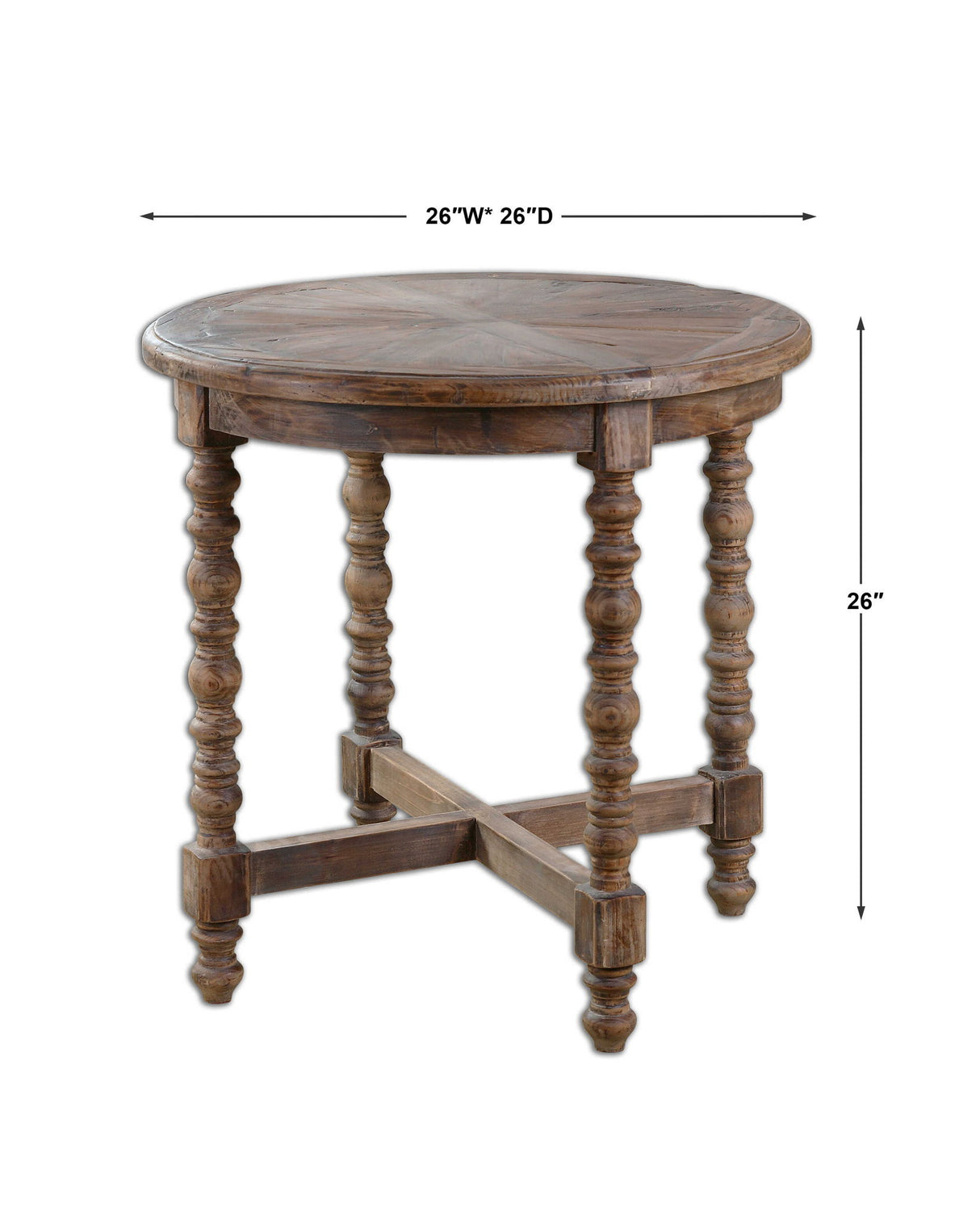 Samuelle - Wooden End Table - Light Brown