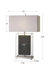 Sakana - Textured Table Lamp - Gray