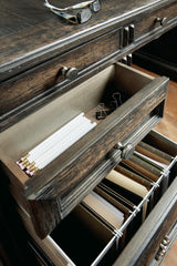 La Grange - San Felipe Executive Desk - Dark Brown