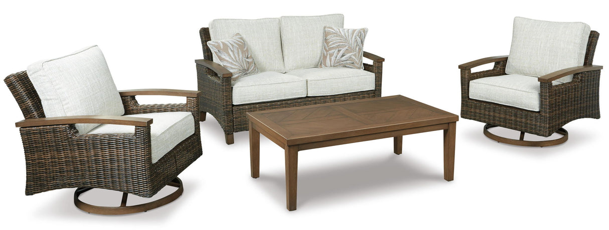 Chatham Railroad  - Medium Brown - Loveseat w/Cushion