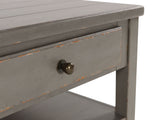 Charina - Antique Gray - Rectangular Cocktail Table