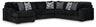 Midnight-Madness - 4 Piece Sectional