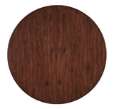 Charleston - Round Pedestal Dining Table With 1-20" leaf - Dark Brown