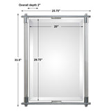 Adara - Vanity Mirror - Pearl Silver