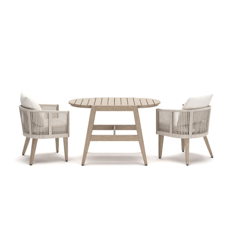 Ivory Vine - Chairs With Cushion / Table Set (Set of 3) - Beige