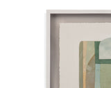 Color Structure I Framed Print - Green