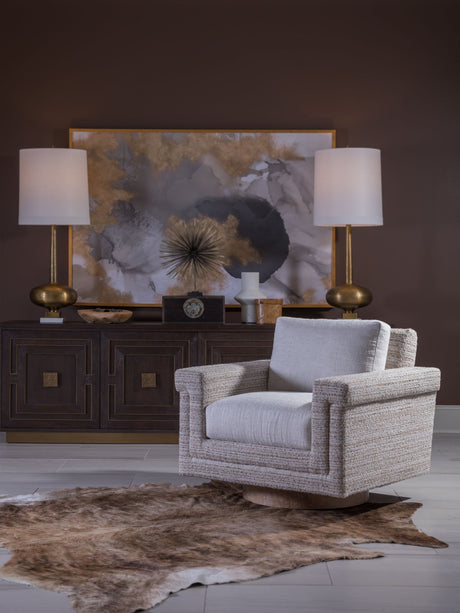 Solimar - Solimar Upholstered Side Chair - Gray / Beige