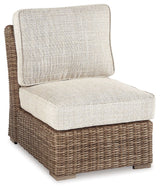 Barnstable  - Beige - Armless Chair w/Cushion