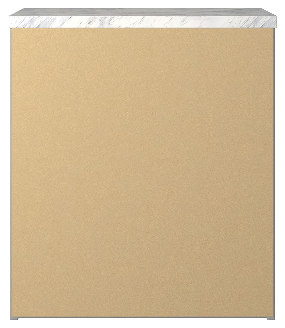 Cottonburg - Light Gray / White - Two Drawer Night Stand