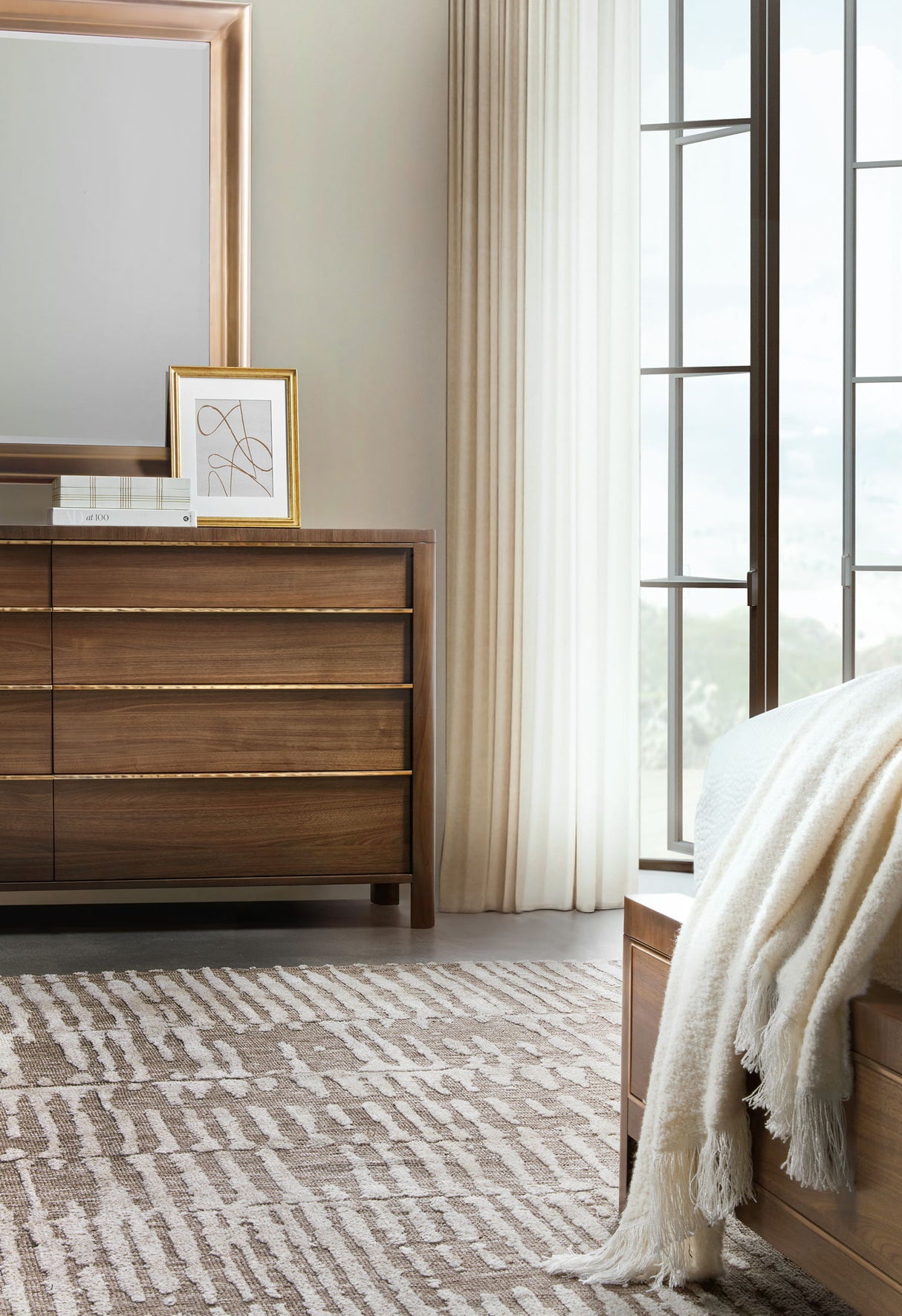 Eleana - Eight Drawer Dresser - Medium Wood