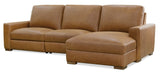 MS - Optimus Three-Seat Power Sectional - Light Brown