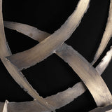 Brushstrokes - Metal Wall Art, Set Of 2 - Black