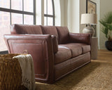SS - Woodstock 3-Seat Sofa - Brown