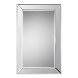 Frameless Beveled Mirror - Silver