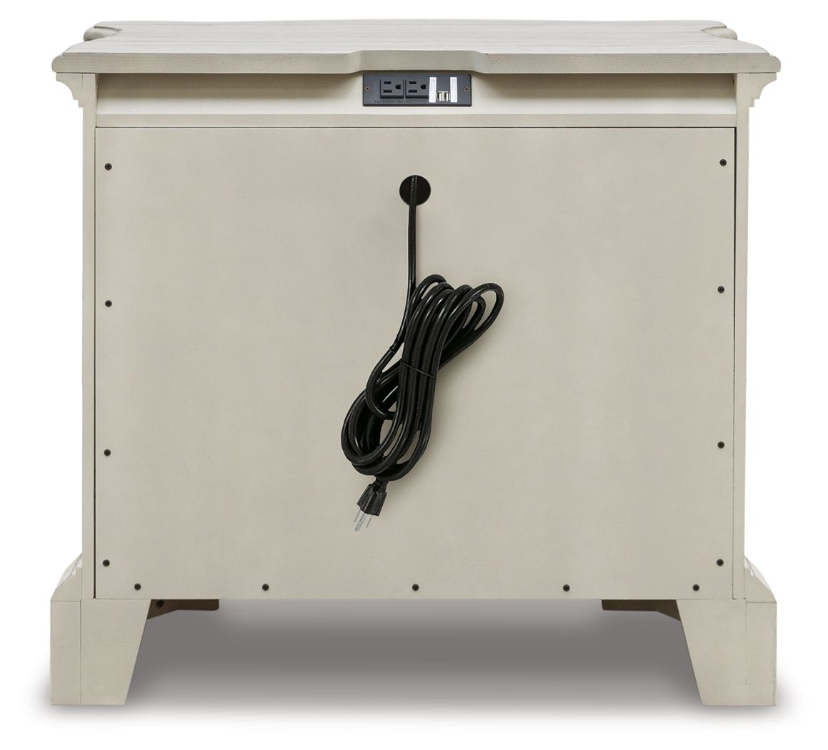 Arlendyne - Three Drawer Night Stand - Antique White