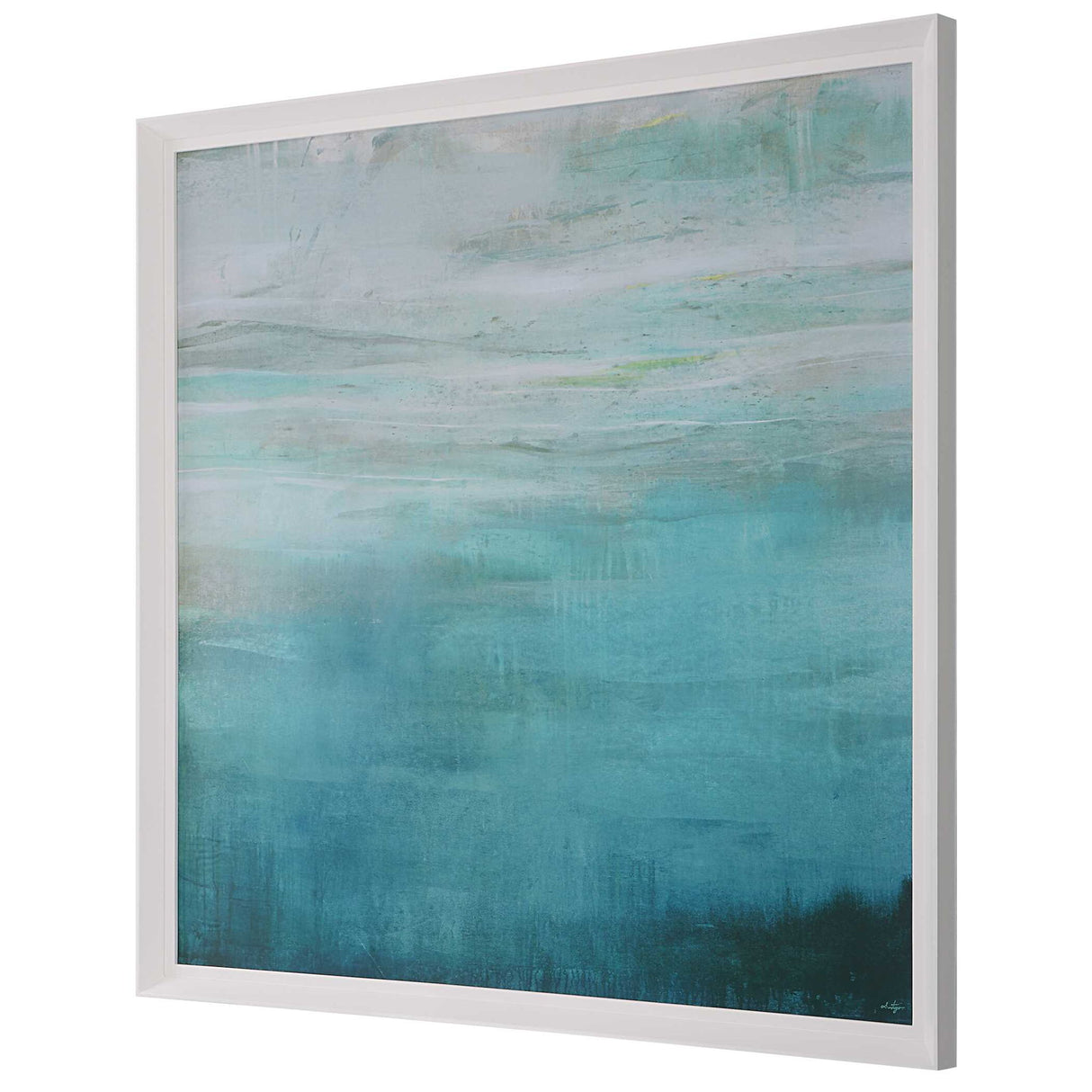 Cancun - Framed Print - Blue